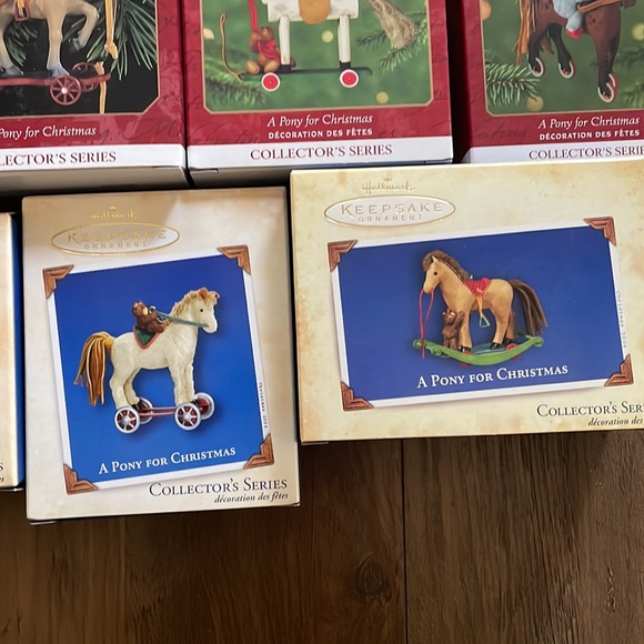 Hallmark Christmas Keepsake Ornament Lot “A Pony for Christmas” Series 1998-2004 - Picture 11 of 14